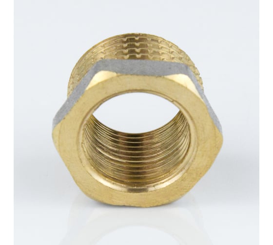 Футорка латунная Aquasfera Ду10x8, резьба/муфта, никель 9024-10 128-6210