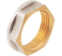 Контргайка Aquasfera латунь, с ребордой Ду40 ВР никель 9034-05 128-6255