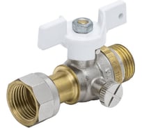 Кран для манометра Aquasfera латунь, 1125 Standard G1/2"-G1/4" Ру40 р/нак/г 1125-01 012-0306