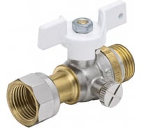 Кран для манометра Aquasfera латунь, 1125 Standard G1/2"-М20x1,5 Ру40 р/нак/г 1125-03 012-0308