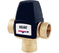 Клапан смесительный термостатический Ogint Ду15 Ру10 м/м Kvs2.1, латунь, 30-65 C, боковой выход 022-7502