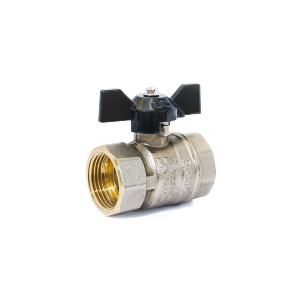 Шаровой кран LD Pride латунь никель Ду25 Ру40 ВР 007-9928 - выгодная ...