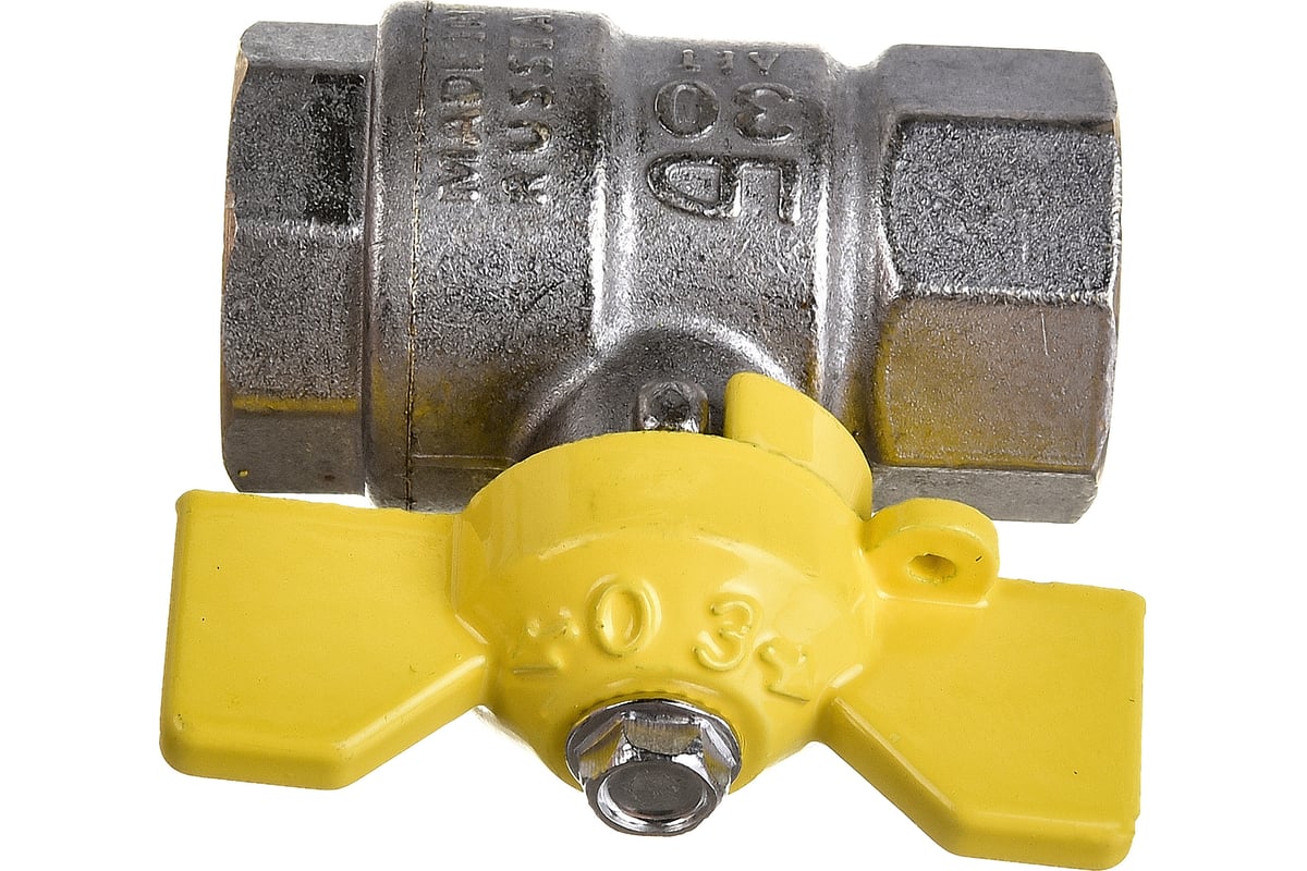 Шаровой кран LD Pride латунь никель, газ Ду15 Ру40 ВР 007-8029 537156 ...