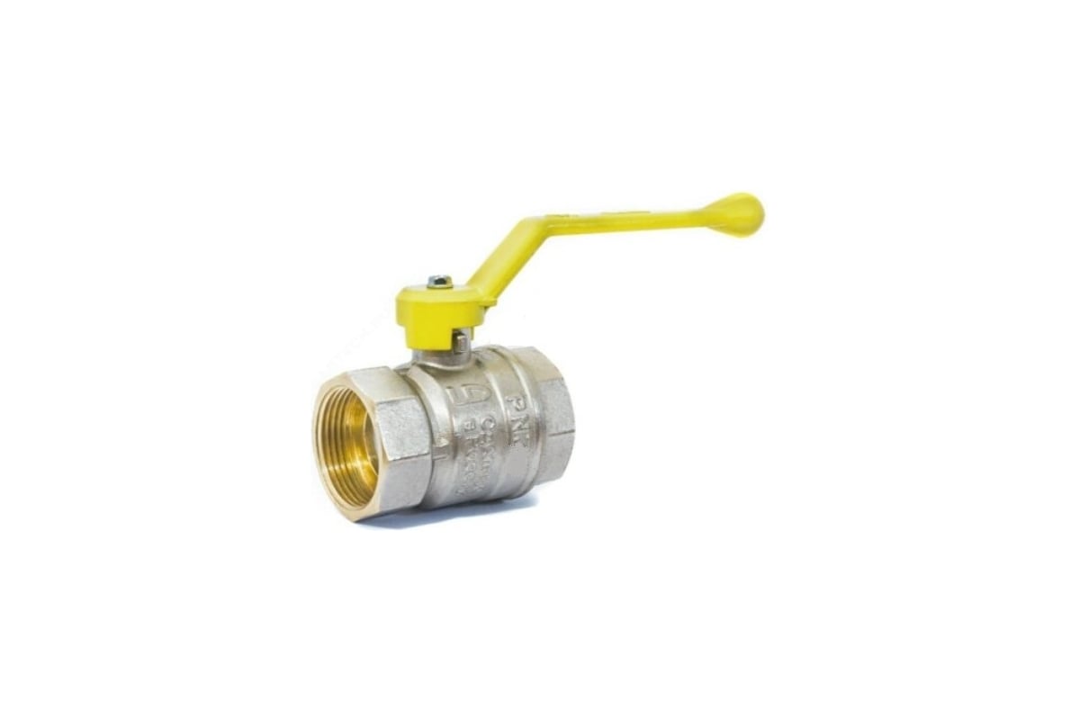 Шаровой кран LD Pride латунь никель газ Ду20 Ру40 ВР полнопроходной ...
