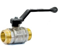 Шаровой кран LD латунь никель 007-7989