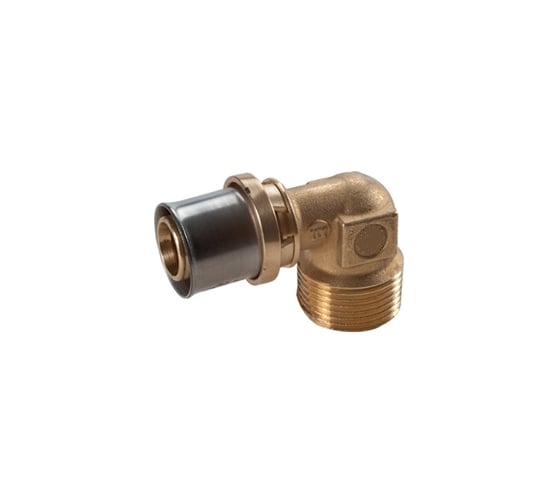 Угольник Giacomini МП/PE-X латунь, пресс RM127 Дн 26х1х90гр НР RM127Y058 127-5310