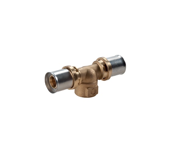 Тройник Giacomini МП/PE-X латунь пресс RM154 Дн 32х3/4х32 ВР RM154Y050 127-5343