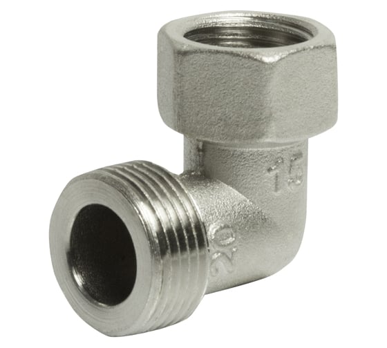 Уголок VRT 3/4-1/2 нар/вн., никель 512671