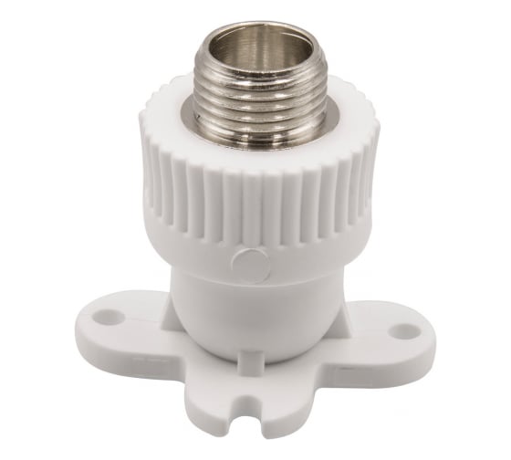 Комбинированный уголок VRT 25х3/4 нар., с креплением, белый, Россия EVER plast 538277