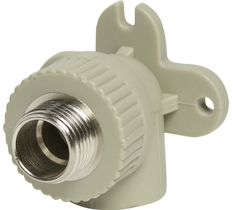 Комбинированный уголок VRT 20х1/2 нар., с креплением, серый, Россия EVER plast 538436