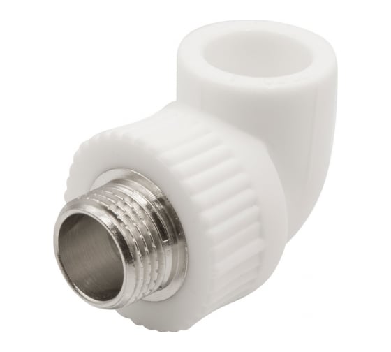 Комбинированный уголок VRT 25х1/2 нар., белый, Россия EVER plast 538263