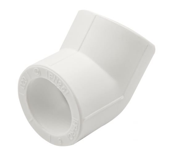 Уголок VRT 20x45 градусов, белый, Россия EVER plast 537476