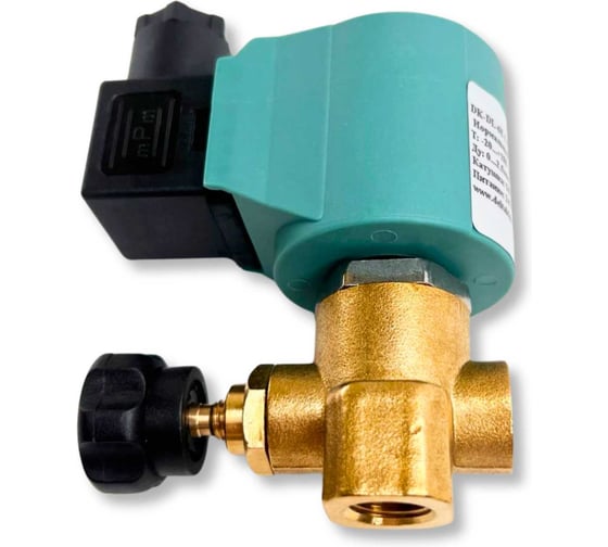 Соленоидный клапан DELTAKIP DK-DL-6E G, Ду 0…2,5, 0…2,5МПа, 0…160С, Латунь, Viton, SB597, 24VDC DK-H0000253