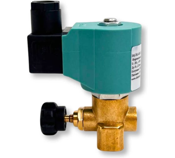 Соленоидный клапан DELTAKIP DK-DL-6E G, Ду 0…2,5, 0…2,5МПа, 0…160С, Латунь, Viton, SB597, 24VDC DK-H0000253