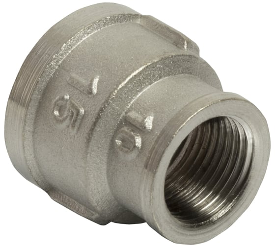 Переходная муфта VRT 1/2"-3/8", внутренняя/внутренняя, никель 1908-001510 503043