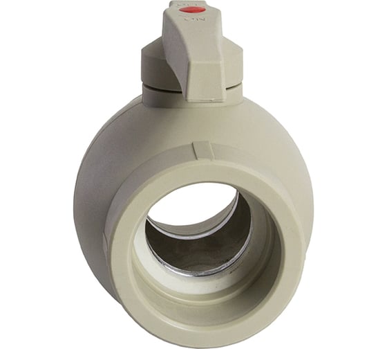 Шаровой кран VRT 63, ручка, PP-R EVER plast, серый 538461