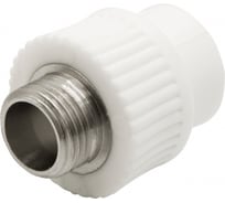 Комбинированная муфта VRT наружная, 20х1/2", EVER plast, белый 538239