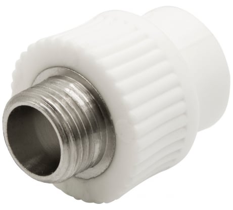 Комбинированная муфта VRT наружная, 20х1/2", EVER plast, белый 538239