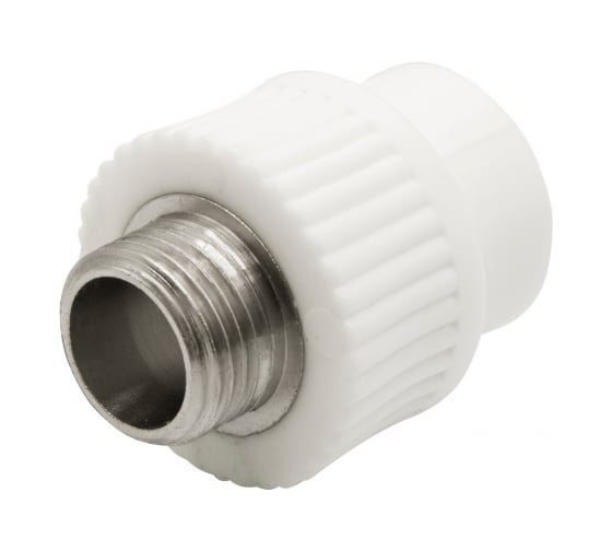 Комбинированная муфта VRT наружная, 20х1/2", EVER plast, белый 538239 1
