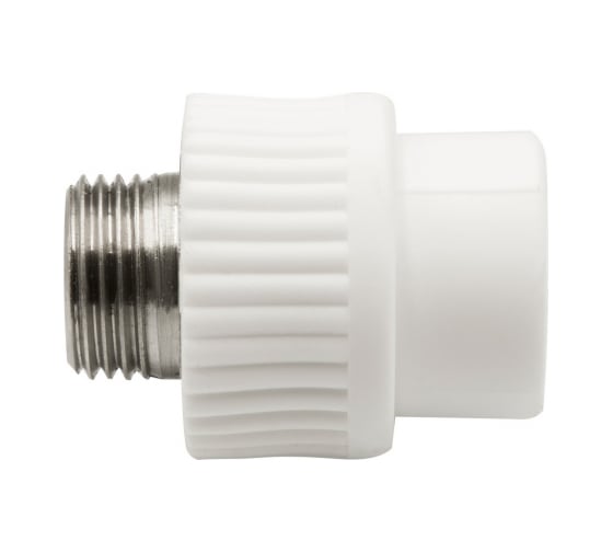 Комбинированная муфта VRT наружная, 20х1/2", EVER plast, белый 538239