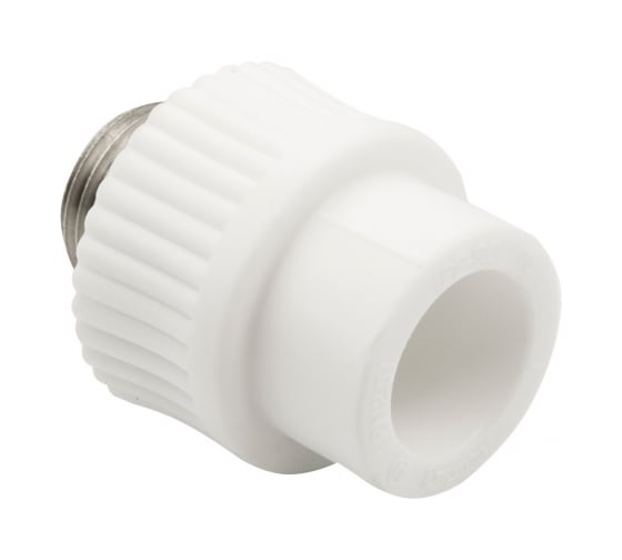 Комбинированная муфта VRT наружная, 20х1/2", EVER plast, белый 538239