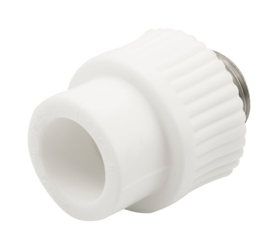 Комбинированная муфта VRT наружная, 20х1/2", EVER plast, белый 538239