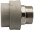 Комбинированная муфта VRT наружная, 40х1 1/4", под ключ, EVER plast, серый 538316 2