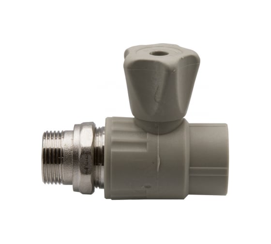 Шаровой кран VRT американка, 25-3/4", прямой, EVER plast, серый 538452