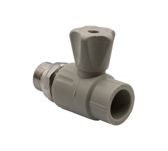 Шаровой кран VRT американка, 25-3/4", прямой, EVER plast, серый 538452