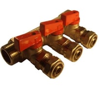 Коллектор VRT 1x20, с 3-мя кранами 504167