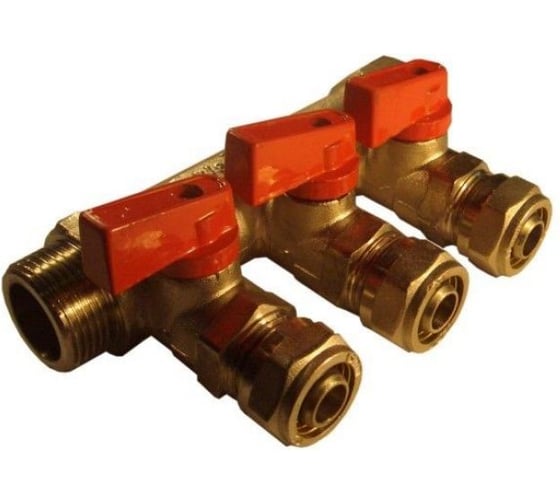 Коллектор VRT 1x20, с 3-мя кранами 504167