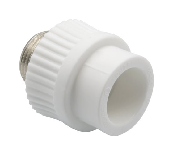 Комбинированная муфта VRT наружная, 25х3/4", EVER plast, белый 538242