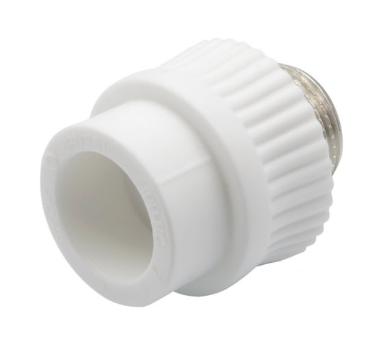 Комбинированная муфта VRT наружная, 25х3/4", EVER plast, белый 538242