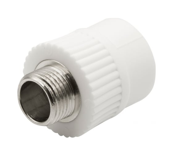 Комбинированная муфта VRT наружная, 25х1/2", EVER plast, белый 538241