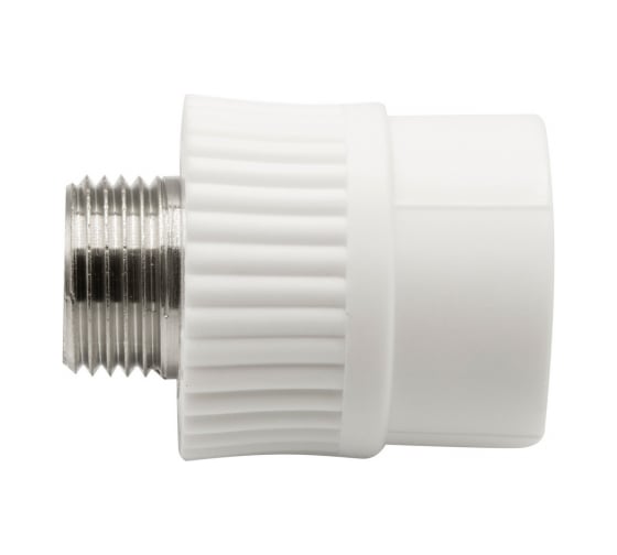 Комбинированная муфта VRT наружная, 25х1/2", EVER plast, белый 538241
