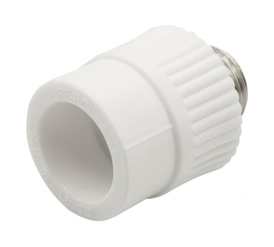 Комбинированная муфта VRT наружная, 25х1/2", EVER plast, белый 538241