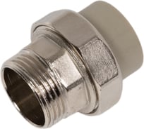 Комбинированная муфта VRT разъемная, наружная, 25х1", EVER plast, серый 540012