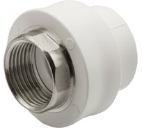 Комбинированная муфта VRT внутренняя, 32х1", под ключ EVER plast, белый 538235