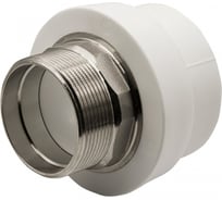 Комбинированная муфта VRT наружная, 63х2", под ключ, EVER plast, белый 538238