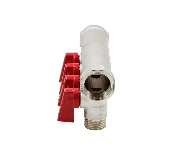 Коллектор VRT 3/4"x1/2", с отсечными кранами, 4 выхода 531863
