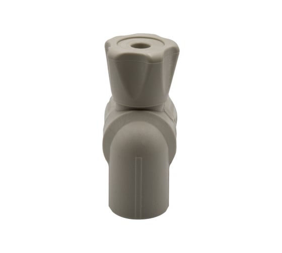 Шаровой кран VRT американка, 20-1/2", угловой, EVER plast, серый 538453
