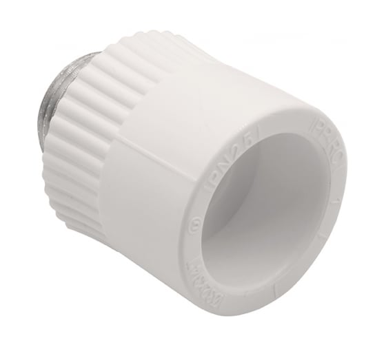 Комбинированная муфта VRT наружная, 32х3/4", EVER plast, белый 538244