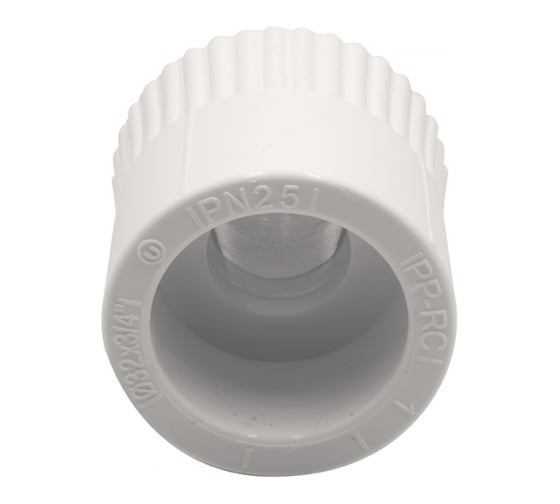Комбинированная муфта VRT наружная, 32х3/4", EVER plast, белый 538244