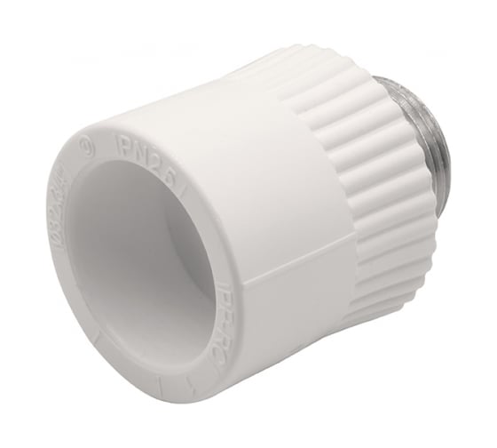Комбинированная муфта VRT наружная, 32х3/4", EVER plast, белый 538244