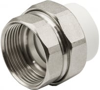 Комбинированная муфта VRT разъемная, внутренняя, 32х1 1/4", EVER plast, белый 532443