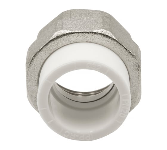 Комбинированная муфта VRT разъемная, внутренняя, 32х1 1/4", EVER plast, белый 532443