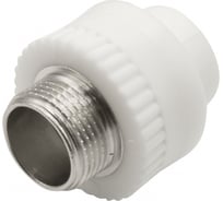 Комбинированная муфта VRT наружная, 20х3/4", EVER plast, белый 538240