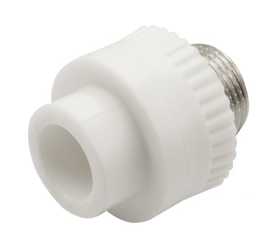 Комбинированная муфта VRT наружная, 20х3/4", EVER plast, белый 538240