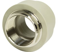 Комбинированная муфта VRT внутренняя, 40х1 1/4", под ключ, EVER plast, серый 538320