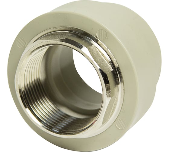 Комбинированная муфта VRT внутренняя, 40х1 1/4", под ключ, EVER plast, серый 538320 1